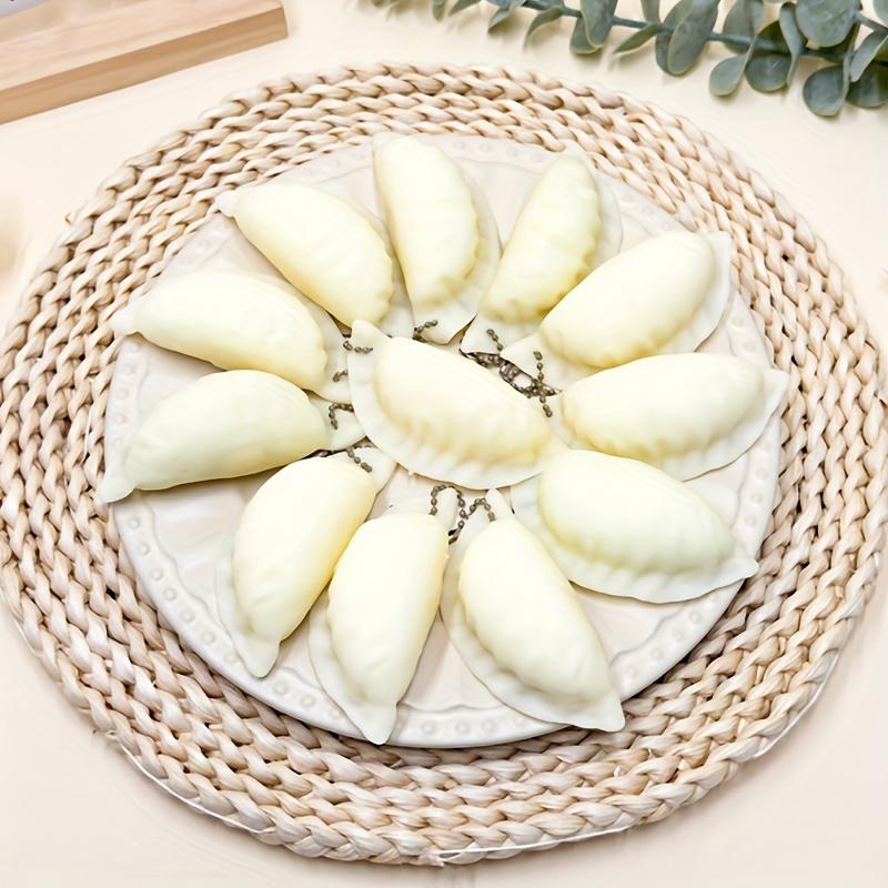 Cute Simulation Dumpling Squishy Toys Stress Relief Ball Slow Rising Sensory Squeeze Fidget Toy For Adults Kids Classroom Prizes