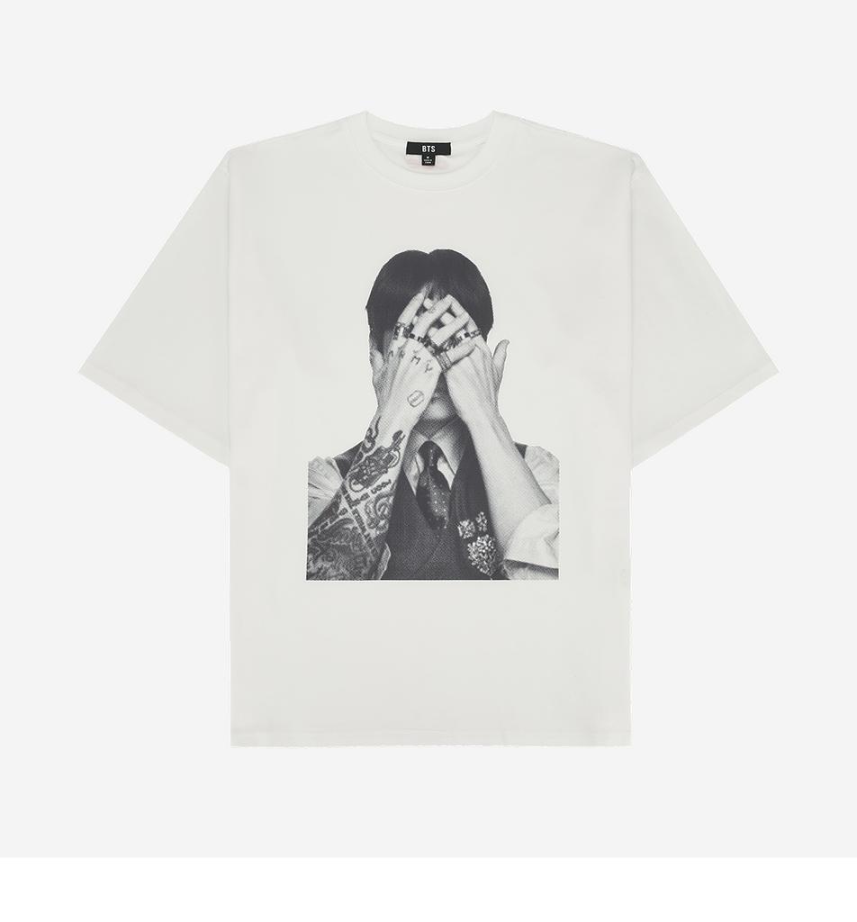 BTS T-shirt a maniche corte Arirang Jung Kook Bianca - Maglietta Grafica Ufficiale K-Pop