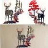 Metal Iron Art White Tail Deer Home Wall Decoration Hanging Craft