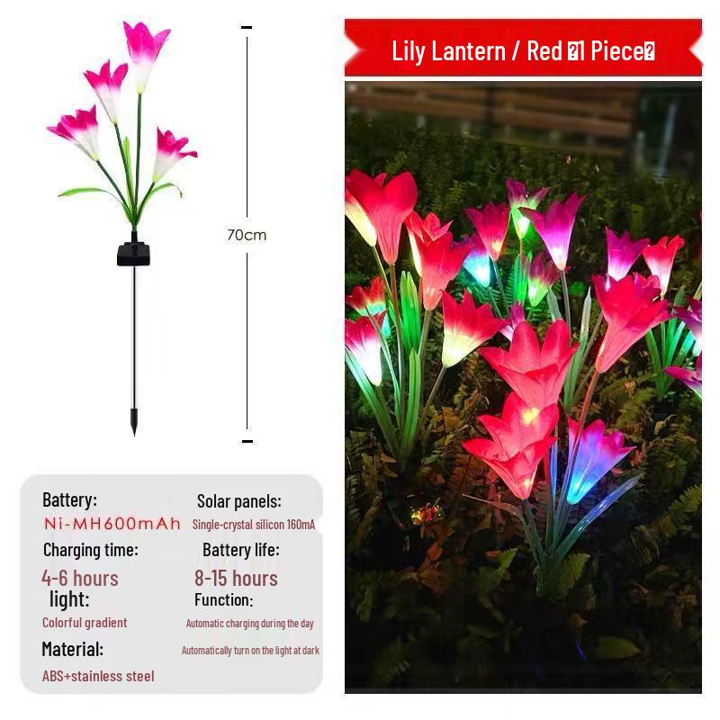 Solar Lotus Sunflower Garden Light for Outdoor Decoration