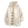 Men's New Hooded Men's Solid Color Knitted Sweater Long Sleeve Thickened Warm Bottom Knitted Thread