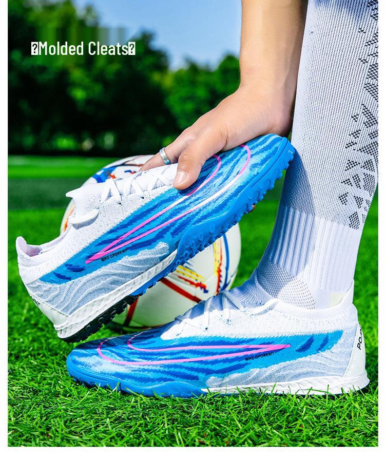 Ronaldo X10 Fly-Knit AG Soccer Shoes for Men and Women - Low-Top Turf Training Cleats