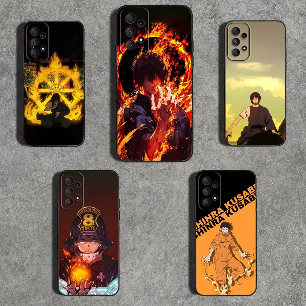 B-Benimaru F-Fire ForceS Phone Case For Samsung Galaxy A73,31,32,72,41,53,52,71,22,5G,Note,J7,8,9 Soft Black Cover