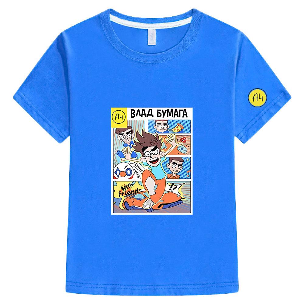 

2026 New A4 Boys and Girls Short Sleeve T-Shirt Casual Fashion Top 160