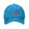 Coke Funny Lover Diet Washed Denim Cap Casual Baseball Caps Adjustable Hat Summer Unisex Baseball Hats
