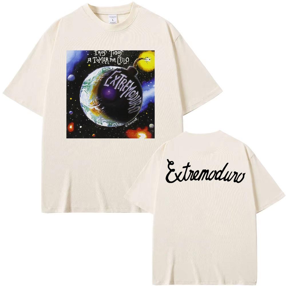 

Graphic Rock Band T-Shirt EXTREMODURO Tour 2025, Hip Hop Short Sleeve Men s and Women s T-Shirt, Oversized Casual T-Shirt 4XL
