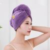 Kapelusz do suchych włosów Super chłonny dwuwarstwowy czepek pod prysznic Wycierana chustka na głowę