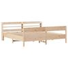 Solid Wood Bed Frame Without Mattress 180x200 Cm Pine Wood