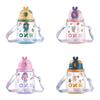 Cute Portable Water Bottle With Straw For Outdoor And School Use