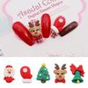 Nail Charms For Acrylic Nails Kawaii Christmas Nail Charms Resin Christmas Trees Jingle Bells Reindeer Gloves Santa