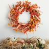 Handmade Wreath for Thanksgiving Celebration Garlands for Home and Office Decoration Harvest Festival Door Hanging