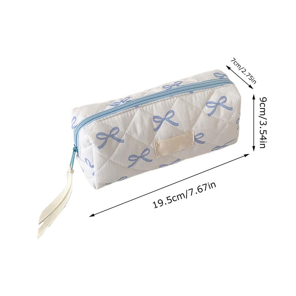 Pen Bag Bow Pencil Case Portable Estuches Escolares Pencil Pouch Soft Pencilcase Trousses Scolaires Cute Stationery Pencil Case