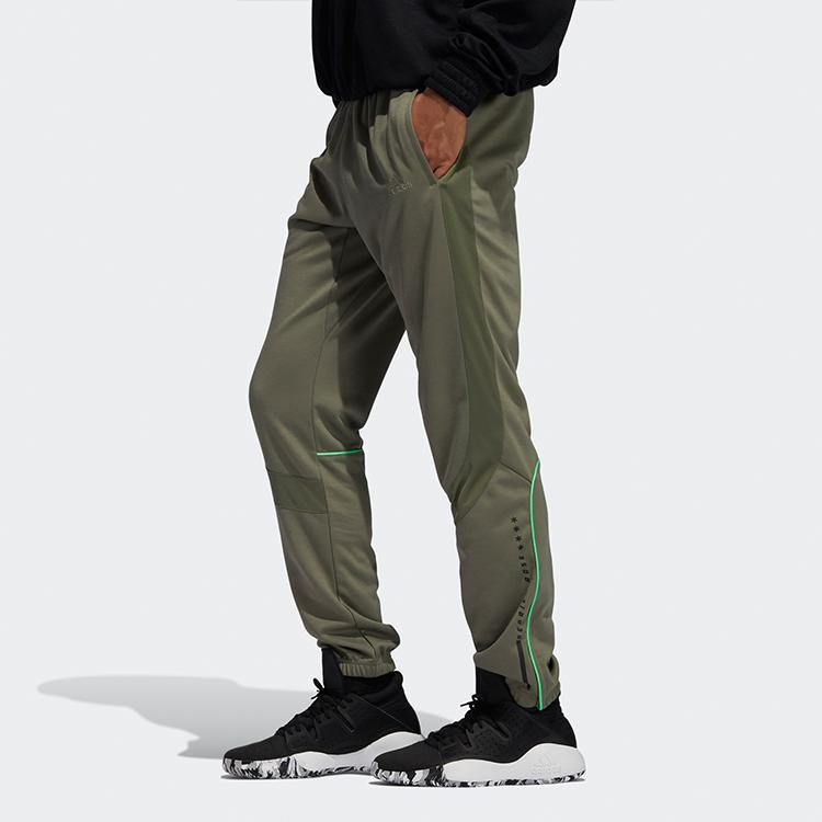 Adidas Rose Cuffed Pants Basketball Sports Men Bottoms Trace-Green GE2937