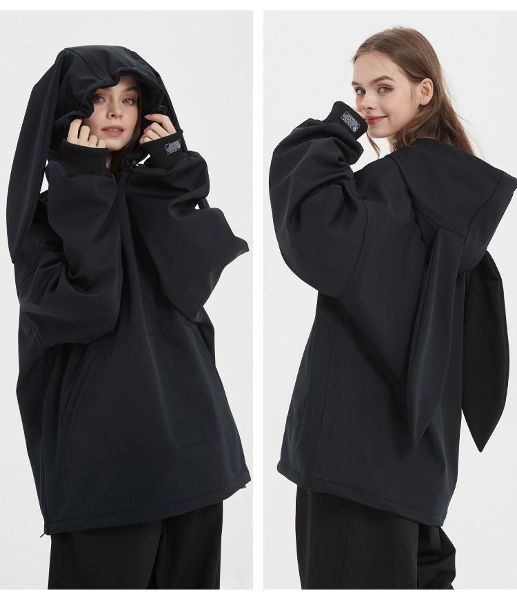 

Лижний костюм, Лижний худі для вулиці, Вітрозахисний, Теплий лижний одяг XL чорний