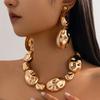 Ingemark Klassische Unregelmäßige Metall Grob Gliedrige Kette Halskette Hängende Tropfenohrringe für Damen Grunge Schmuckset Steampunk Herren Geschenk