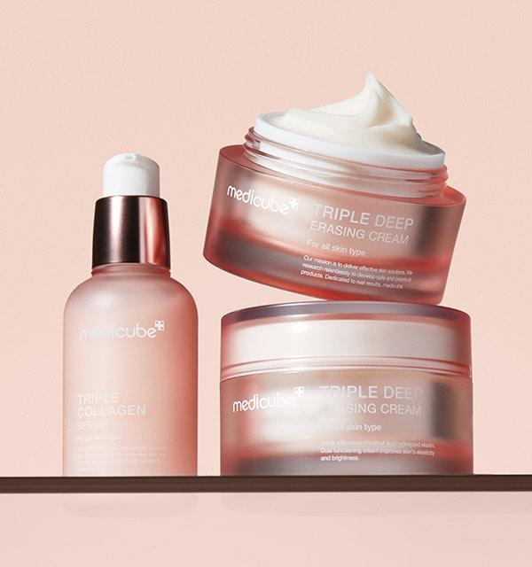 [medicube] Collagen Elasticity Duo Set (Serum 55ml + Cream 50ml)