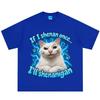 If I Shenan Once Ill Shenanigan Funny Cat Meme Tshirt Unisex Unisex Hiphop Tshirt Shortsleeved Loose Casual Cotton Tshirts