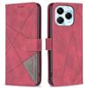 BINFEN COLOR For Infinix Note 40X 5G Phone Cases Wallet Stand Geometry Imprint Leather Cover