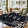 The Cure Design Crystal Velvet Rug Soft Decorative Mat for Bedroom Entrance