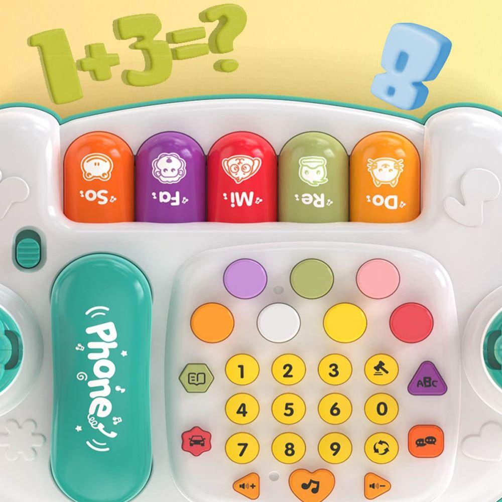 16 In 1 Educational Music Toy Rabbit Baby Piano Toys Cute Rotating Music Piano Keyboard  Toddlers