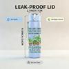 1PC My Garden Plant Quote Text 750ml Color Plastic Sports Water Bottle Leakproof Flip Straw Lid Suitable for Sports Office Home Use