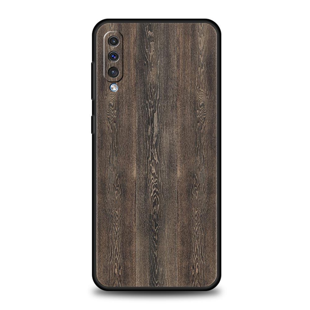 Carved Wood Case For Samsung Galaxy A52 A12 A50 A72 A20e A30 A02s A22 4G A32 5G A20s A70 A10s A40 A10 A04s Silicone Phone Cover