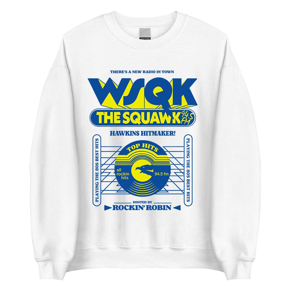 Beam Me Up Place Sucks Crewneck Sweatshirt WSQK The Squawk 94.5 FM Print Pullovers Unisex Clothes Streetwear Long Sleeve Clothing