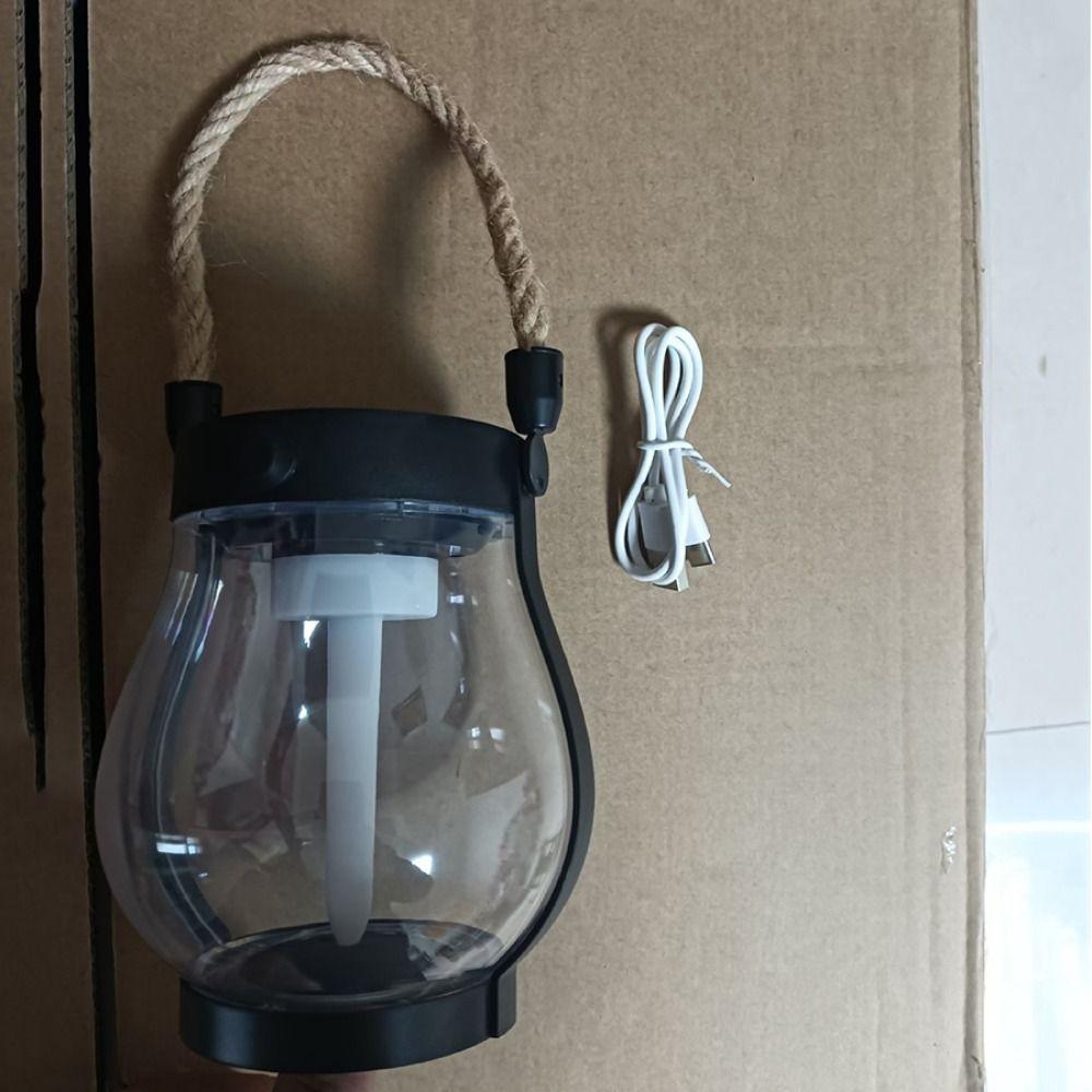 Flame Lights Camping Light USB Rechargeable Hanging Lantern Solar Powered Outdoor Lights  Camping