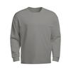 Autumn Men's Long Sleeve T-Shirt, Solid Color, Sporty Casual, Euro-American Style, Crew Neck, Fitness Sweatshirt.
