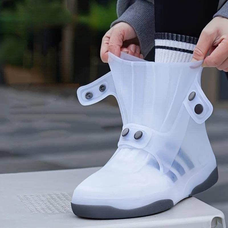 Silicone Waterproof Shoe Cover Unisex Shoes Protectors Rain Boots for Indoor Outdoor Rainy Reusable Quality non-slip shoe Cover