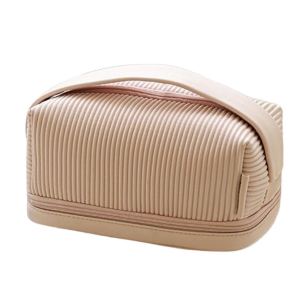 PU Leather Toiletry Storage Case Large Capacity Bathroom Storage Bag  Travel Accessories