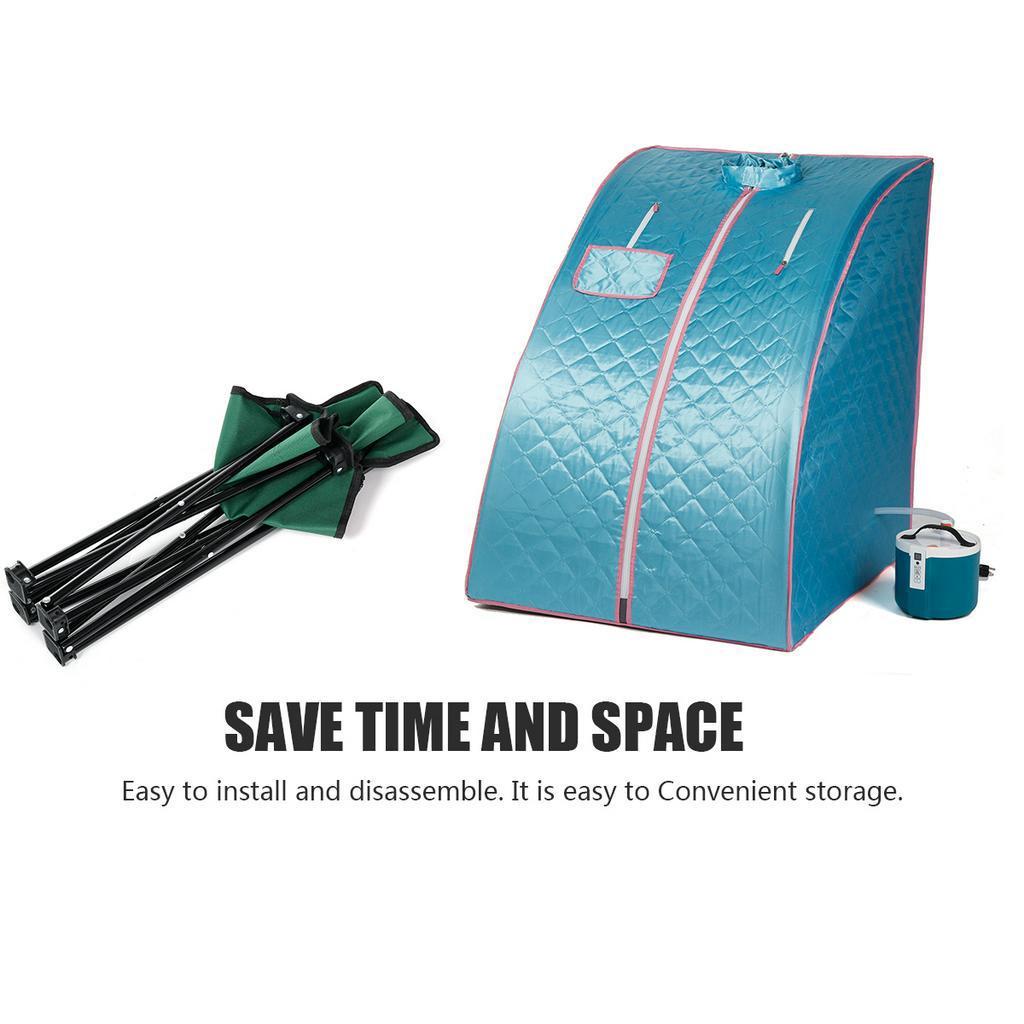 1000W Torba Sauna Generator Pary Prysznic Parowy SPA na Podczerwień Utrata Wagi Spalone Kalorie Sauna Przenośny Namiot Pokój Kabina Prysznicowa Łaźnia 2L