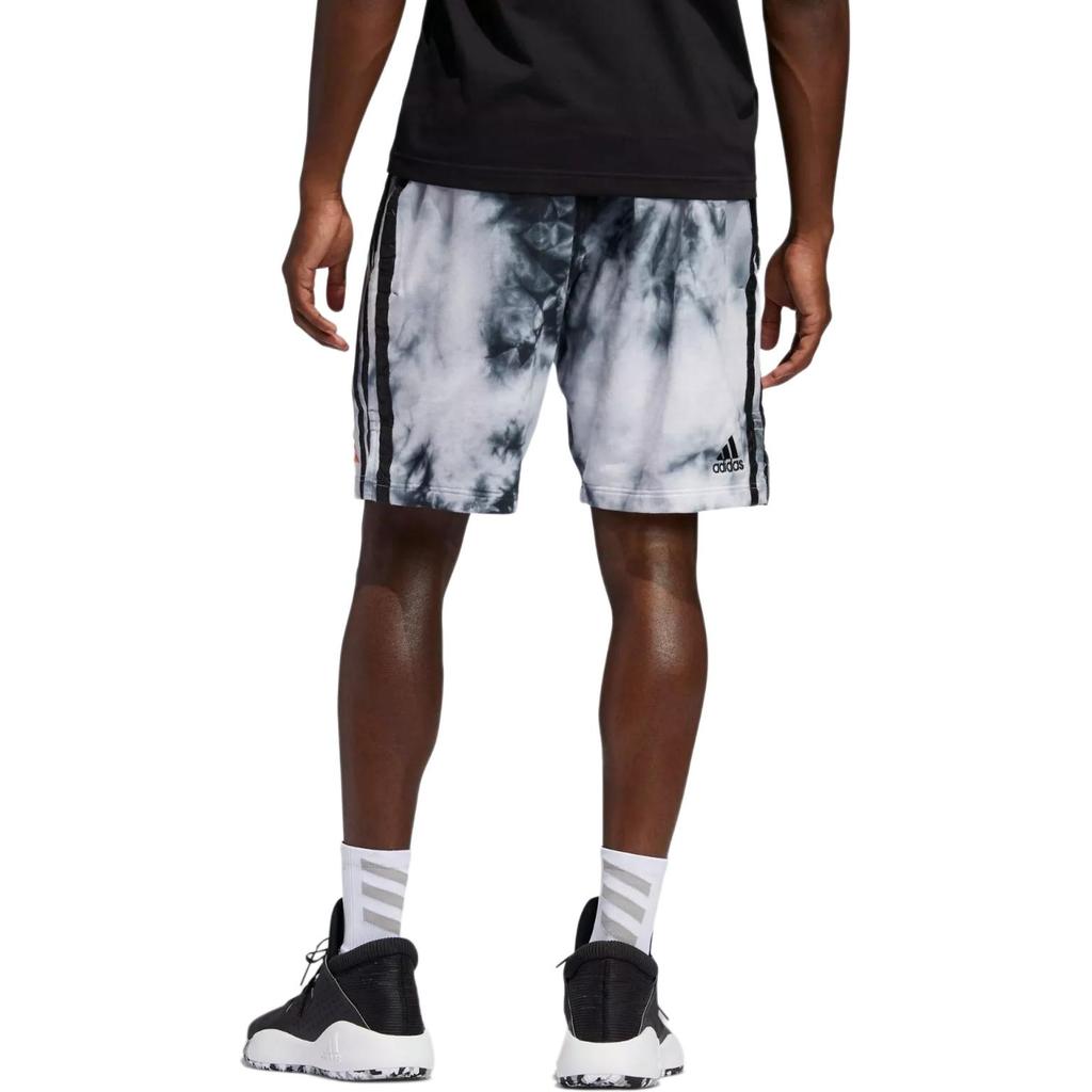 adidas X Daniel Patrick Collaboration James Harden Tie-Dye Letter Lace-Up Basketball Shorts Unisex Shorts Black FR5637