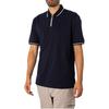 Armani Exchange Striped Polo Shirt Men Tops Navy-Blue 6DZFJR-ZJ2ZZ-1510
