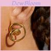 Style Geometric Stainless Steel Earring With 18k Gold Plating For Women
