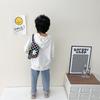 Trendy Modern Cool Boys Chest Bag Stylish Kids Waist Bag Checkered Small Crossbody
