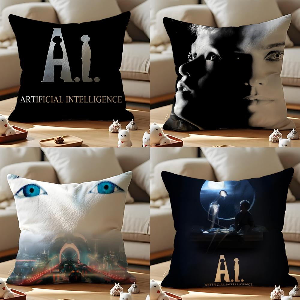 Artificial Intelligence Movie Cushion Cover Pattern Printed Pillowcase For Living Room Sofa Cushion Cover & Bedroom Decor