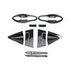Felimoa Car Door Knob Cover Side Pillar Cover Bezel Exclusive Carbon Style 14 Piece Set
