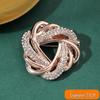 High-End Rhinestone Women's Scarf & T-Shirt Knotting Brooch Pin Accessory