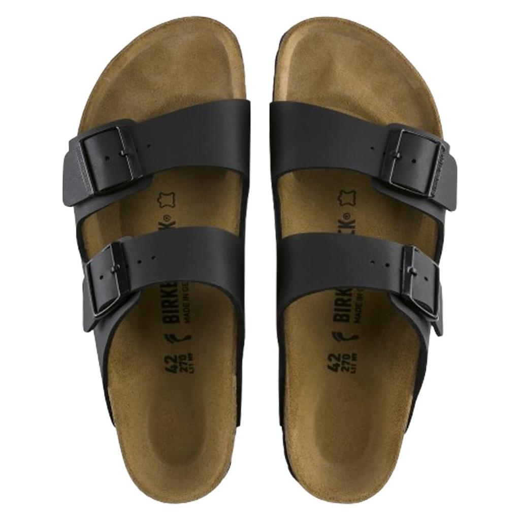 Arizona Strap Sandals Standard Narrow Black Birkoflo Unisex Birken Arizona Narrow 51793 Black [Birkenstock] EU43(28.0cm)