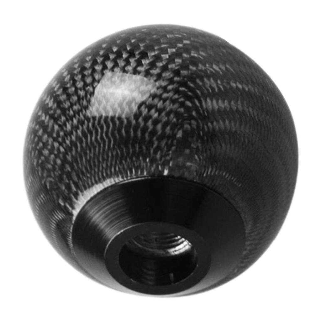 Sakan Car Shift Knob Round Carbon Black Black 2 55cm