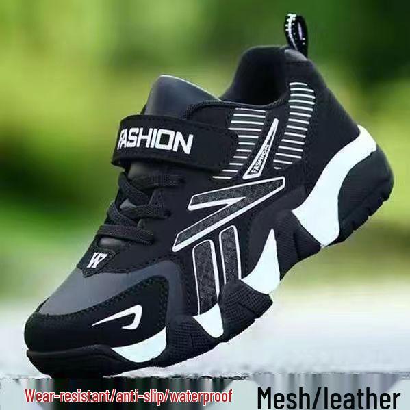 Boys' Mesh Breathable Sports Running Shoes for Spring, Summer, and Autumn