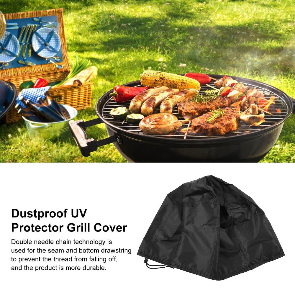 Dustproof Outdoor Grill Cover 420D Oxford Fabric Waterproof BBQ Cover All Weather Resistant