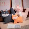 Cute Soft Husky Throw Pillow Plush Toy Doll Piggy Fox Doll Home Pillow Girl Doll
