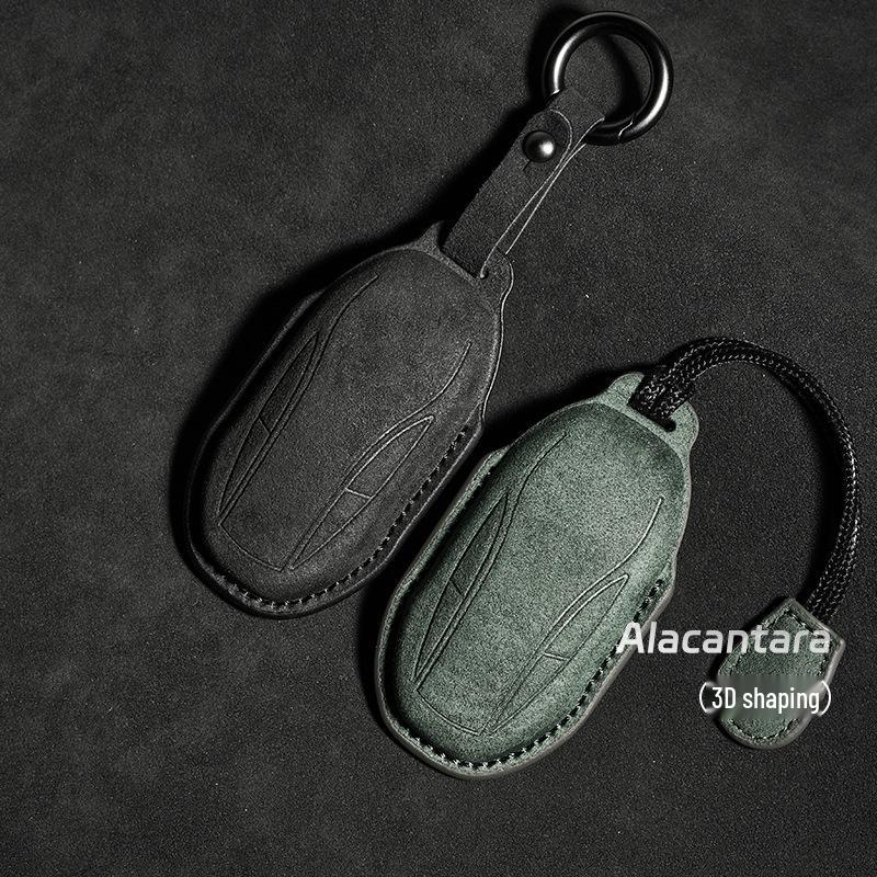 IM Car Key Suede Protective Cover - Dirt-Resistant, Unisex Remote Key Cover