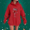 Women's Fashionable Casual Hooded Long Sleeved Printed Sweatshirt