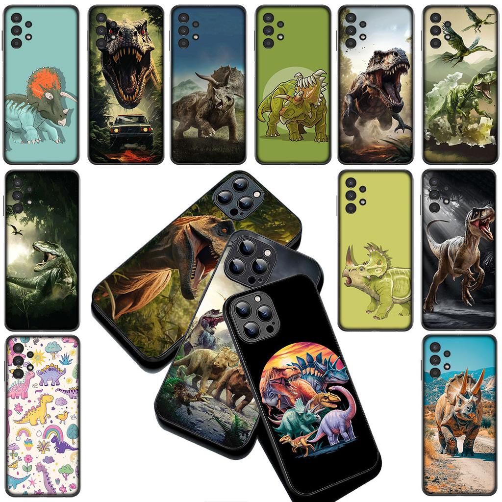 Dinosaur Tyrannosaurus Cute Rex Cover for Apple iPhone 16 14 15 Plus 11 Pro Max 16E ProMax + 15Plus 16+ 14+ Coque Phone Case