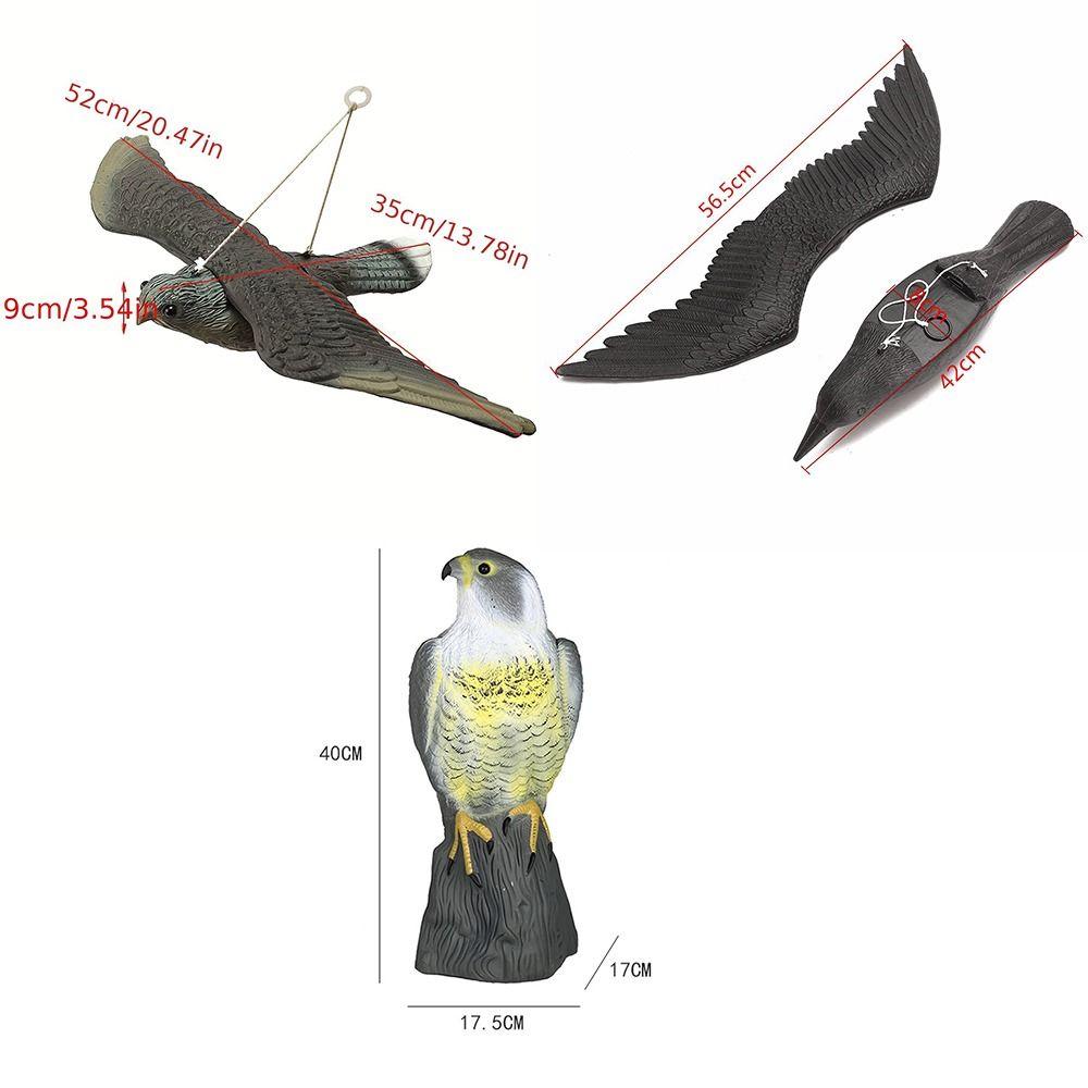 Large Size Bird Deterrent Plastic Birds Repellent Creative Birds Away  Outdoor Patio Yard