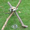 Adjustable BBQ Tripod Detachable Pot Tripod Set Camping Gear Camping Tripod  Outdoor Cooking