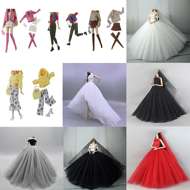 1 Set Costume Doll Clothes Dress Fashion Skirt Party Gown For 30Cm Doll 1/6 Bjd Doll Accessories Girl'S Gift Kid`S Toy